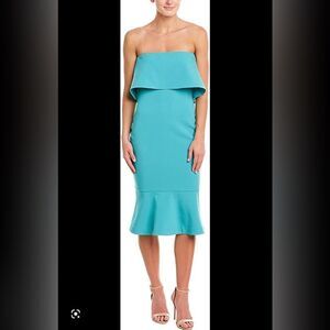 Likely Conrad strapless midi dress latego bay 10 blue chic polished preppy
